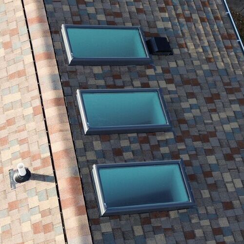 skylights on a roof